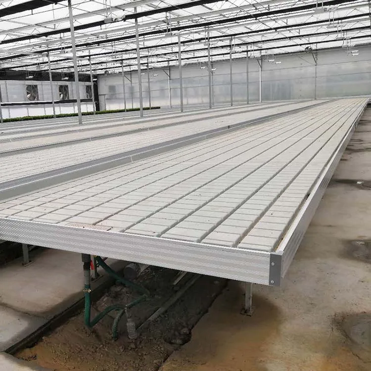 Customizable agriculture seedbed system table seedbed ebb and flow rolling bench