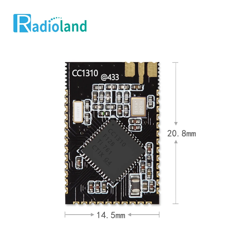 Ultral-Low Power 433MHz 868MHz 915MHz RF Wireless Module TI CC1310 For Industrial Control Program Transmit With Antenna