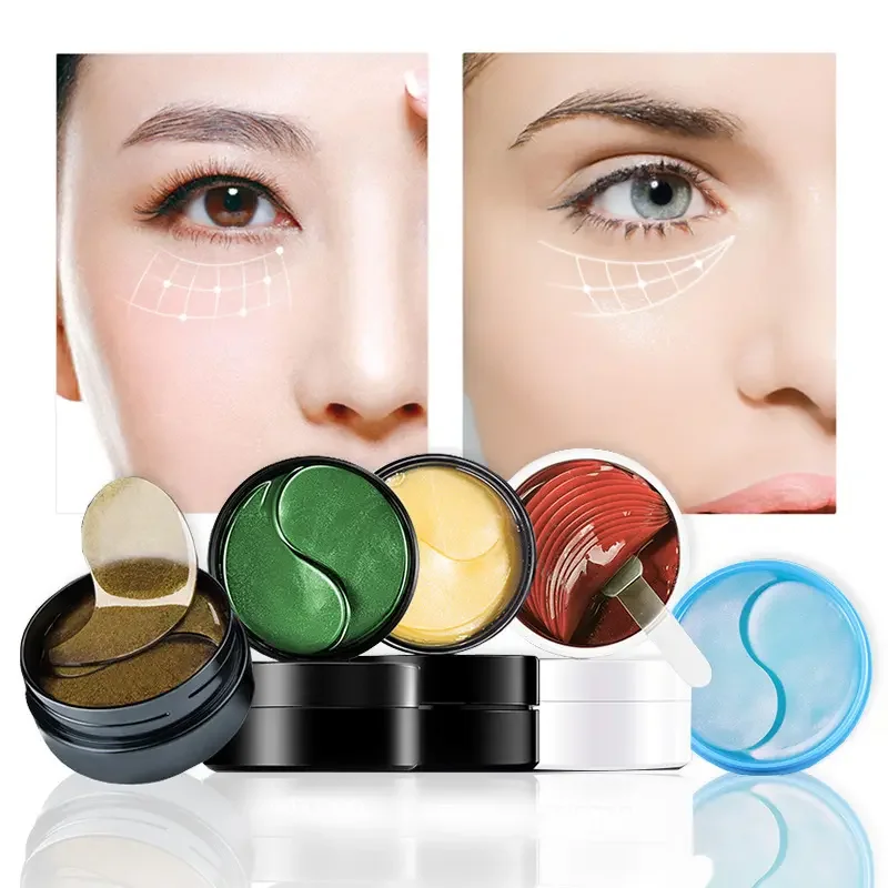 Private Label Collagen Eye Mask Hydrating Moisturizing Hydrogel Gold Eye Mask Cosmetic Eye Patch