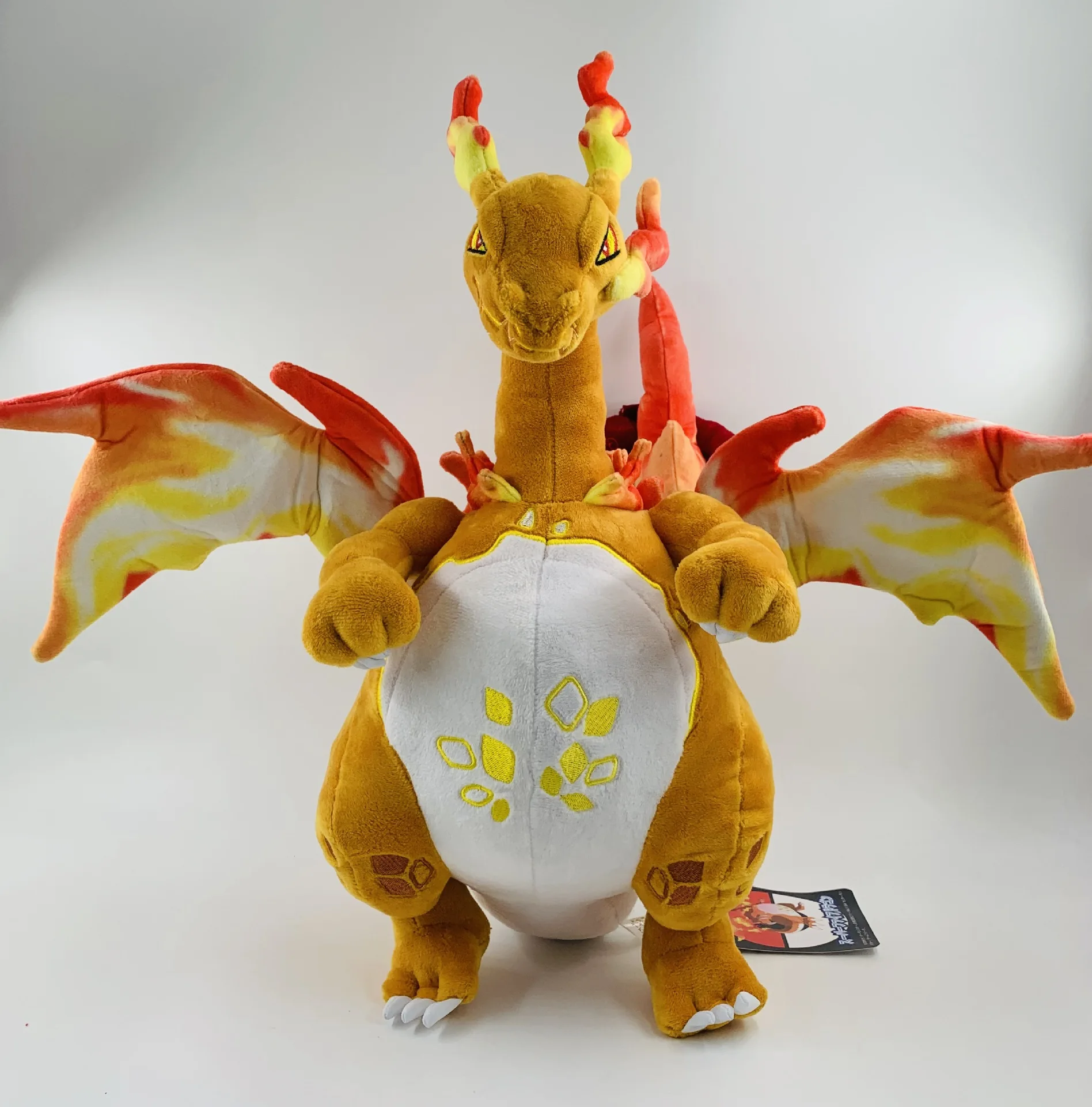Pokemoned Plush Shiny Charizard Plush Toys Pokemoned X Y Fire Dragon Movies Posket Monster Pikachu Stuffed Toy for Kids Gift