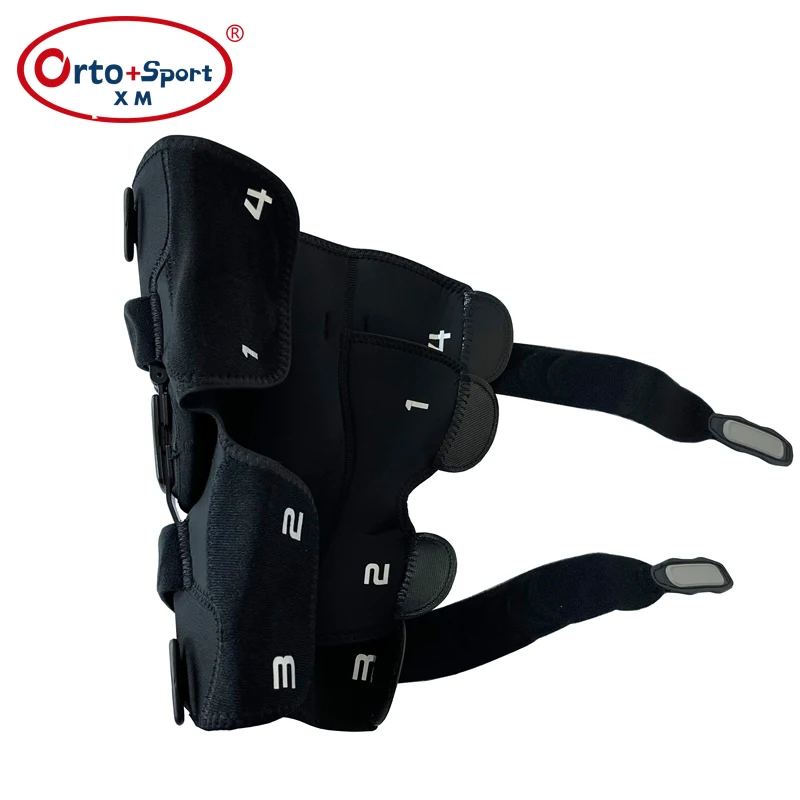 Medical Adjustable Wrap Around OA Knee Brace Breathable Hinged Stabilized Knee Support