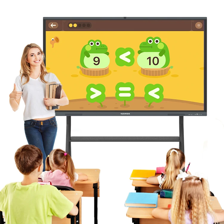 HUSHIDA Teaching 55 inch Intelligence White Board Digital Electronic Interactive Whiteboard With Phone App