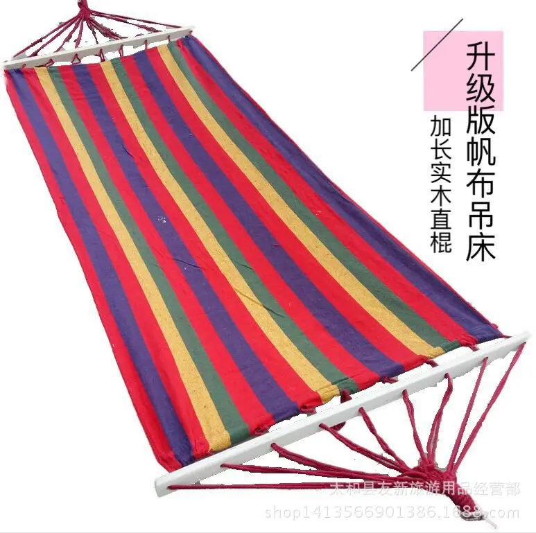High Quality Double 250*150cm Garden Swings Outdoor Camping Hammock Hanging Chair Bed Portable Hammock Outdoor Camping