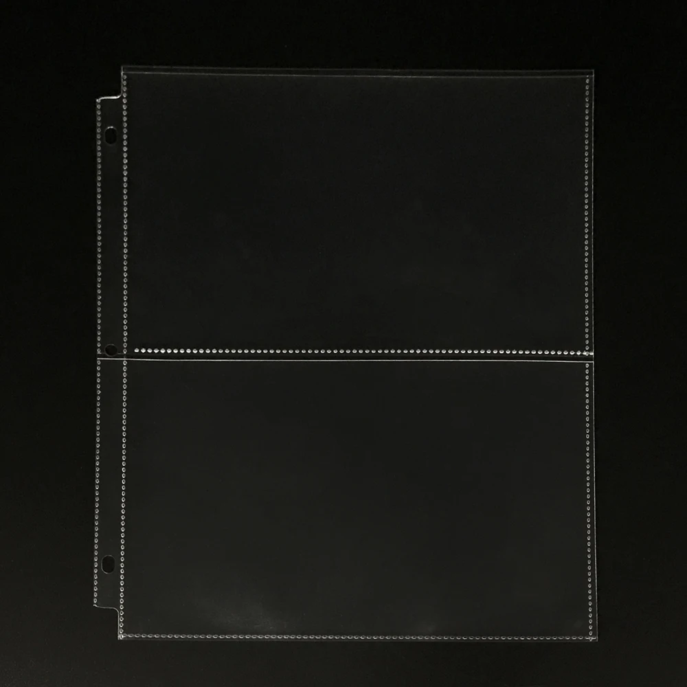 2 Pockets Recipe Card Page Protectors Recipe Card Book Holder Sleeves Recipe Card Sheet Protectors for 3 Ring Binder