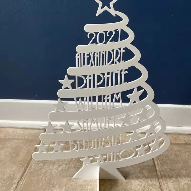 Home Decorations DIY Acrylic Ornament Christmas Tree With Handmade Freestanding Christmas Trees