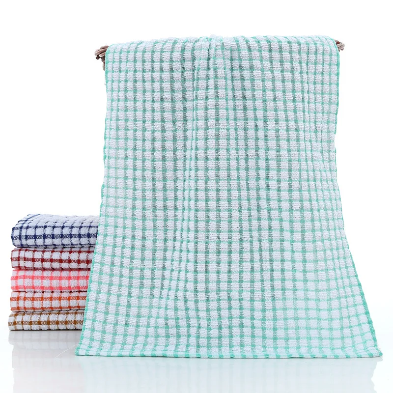 42*64 cm 75 gram/piece stock ready checked waffle terry dyed yarn cotton kitchen towel kitchen towel tea towel
