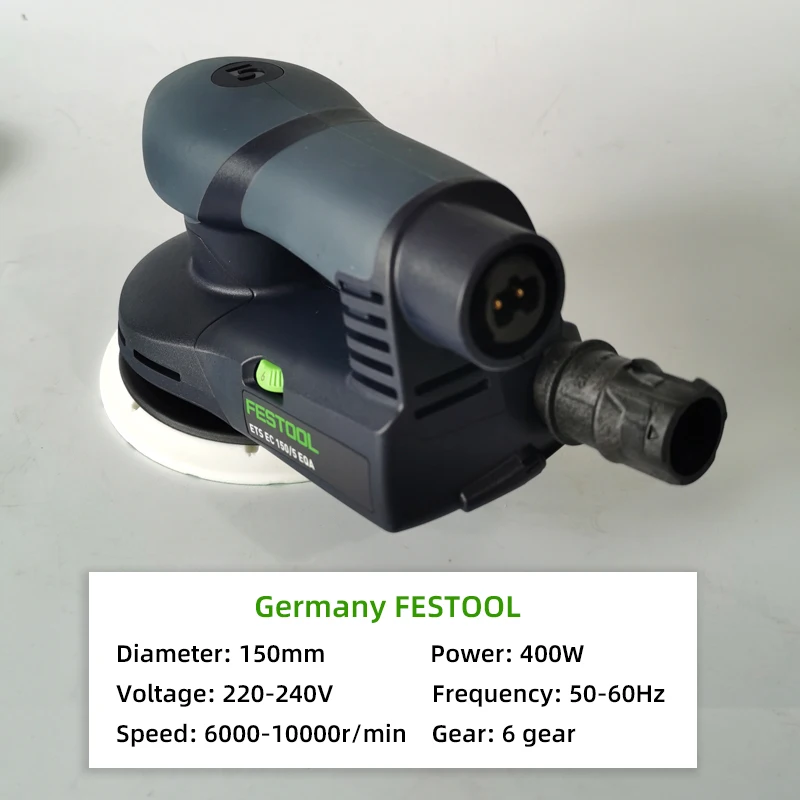 FESTOOL German Original Carbon Free Brush Eccentricity 5mm 400W Sander Variable Corded Orbital For Finishing Corners Car Wood
