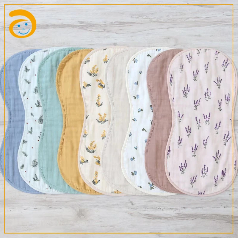 Wholesale Newborn Drool Bib Cloth 100% Cotton Baby Muslin Burp Cloth For Children