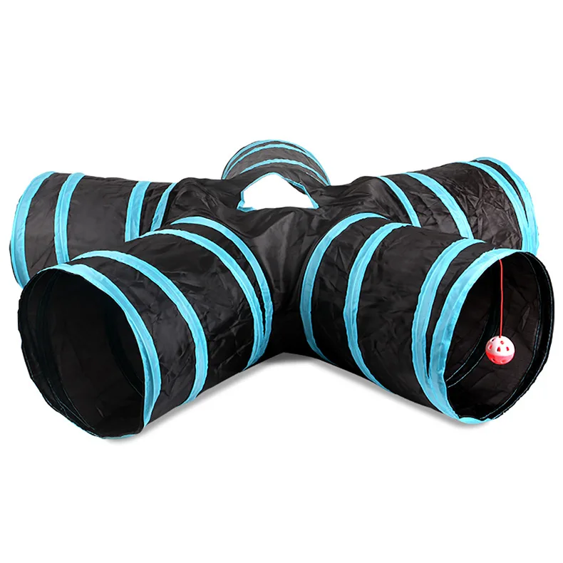 Wholesale In Stock Pet Products Foldable 3 Way 4 Way 5 Way Cat Tunnel Cat Toy