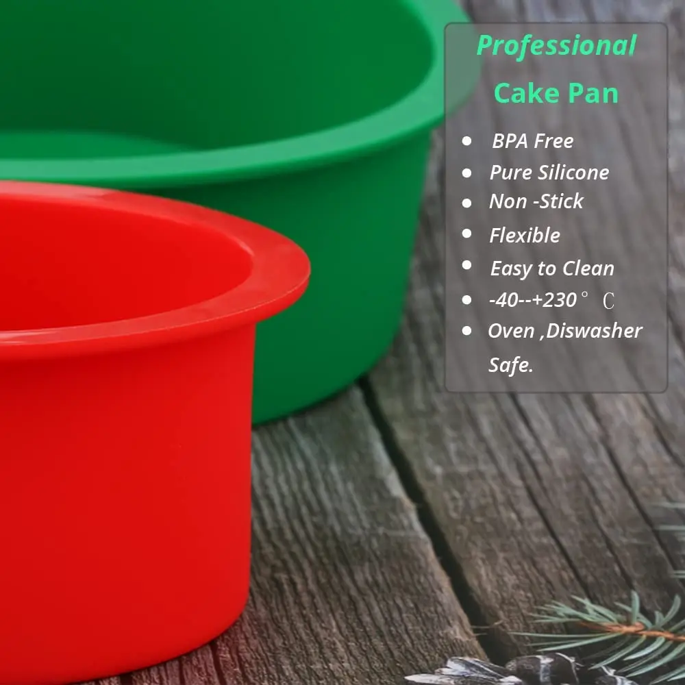 5.7 Inch Pie Baking Pan Nonstick Cake Mould Round Silicone Cake Mold Round Cake Pan Silicon Baking Mold Round Silicone Mold