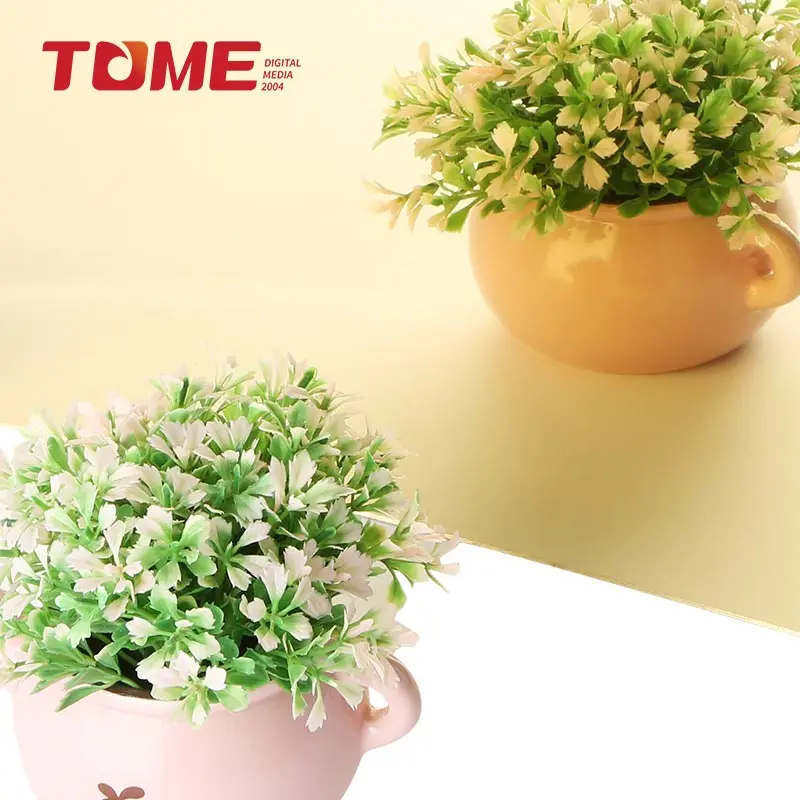 TOME 4*8ft 1.22*2.44m Golden Cutting Flexible Acrylic Mirror Sheet 2mm for decoration advertising gold plexiglass