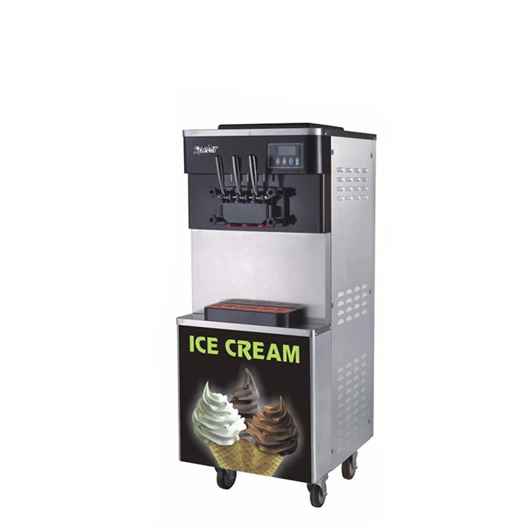 Spelor напольная оптовая продажа 3 насадки мороженое агрегат для производства мягкого мороженого