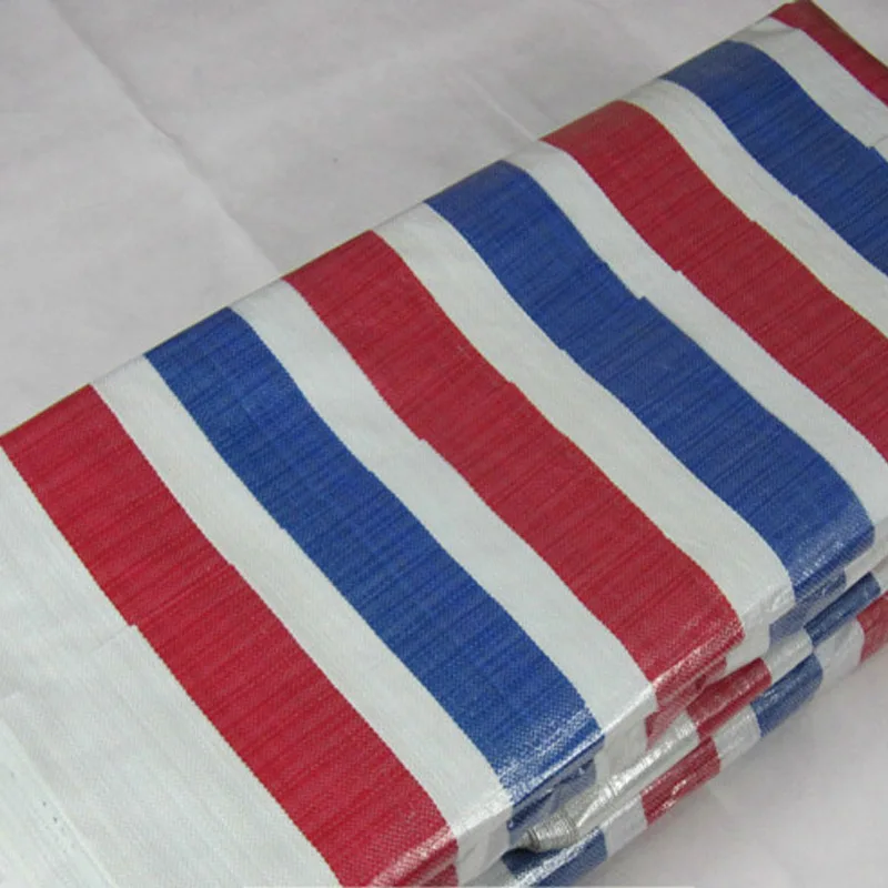 Coating Long Lifespan Eyelets Coat Protective PE Stripe tarpaulin Poultry Tarpaulin Sheds