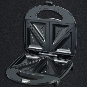 All Time Best Selling  Breakfast  Sandwich Maker with Custom Fixed Plate Good Design  Black  OEM Wrap