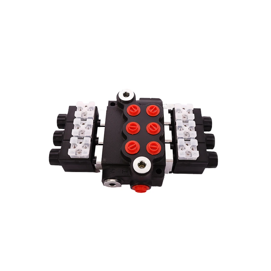 mini excavator hydraulic selector control valve solenoid 3 way spool valve distributors Z50 hydraulic valves
