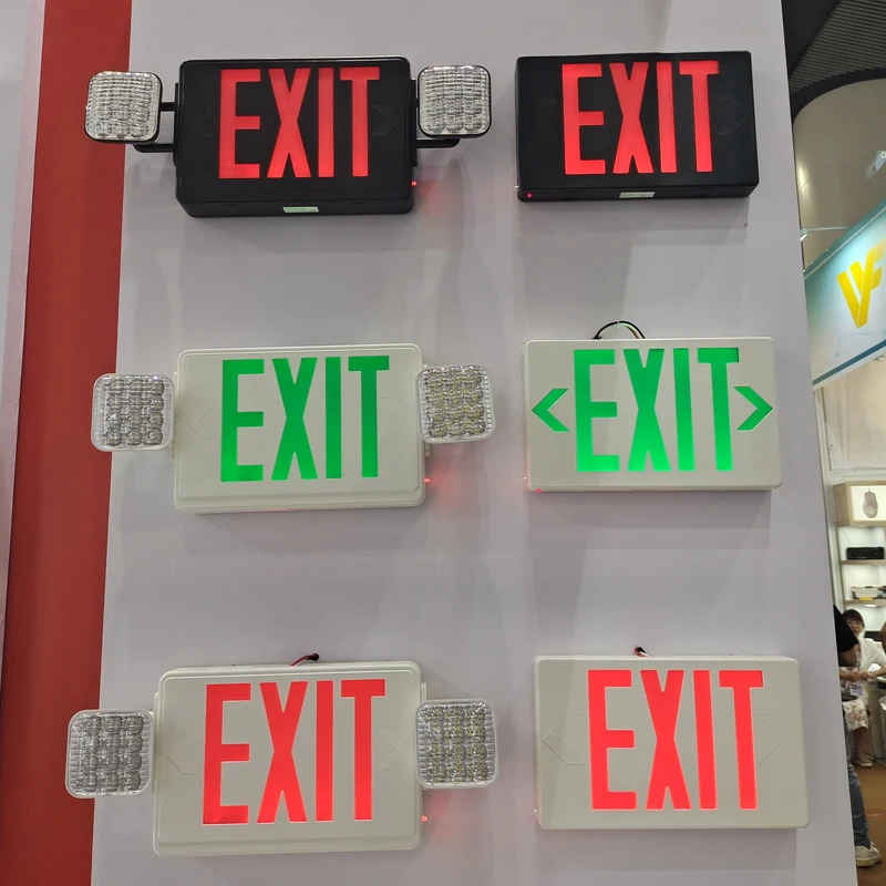 UL LED Emergency Lights With Two Adjustable Heads Commercial Emergency Lights with Battery Backup