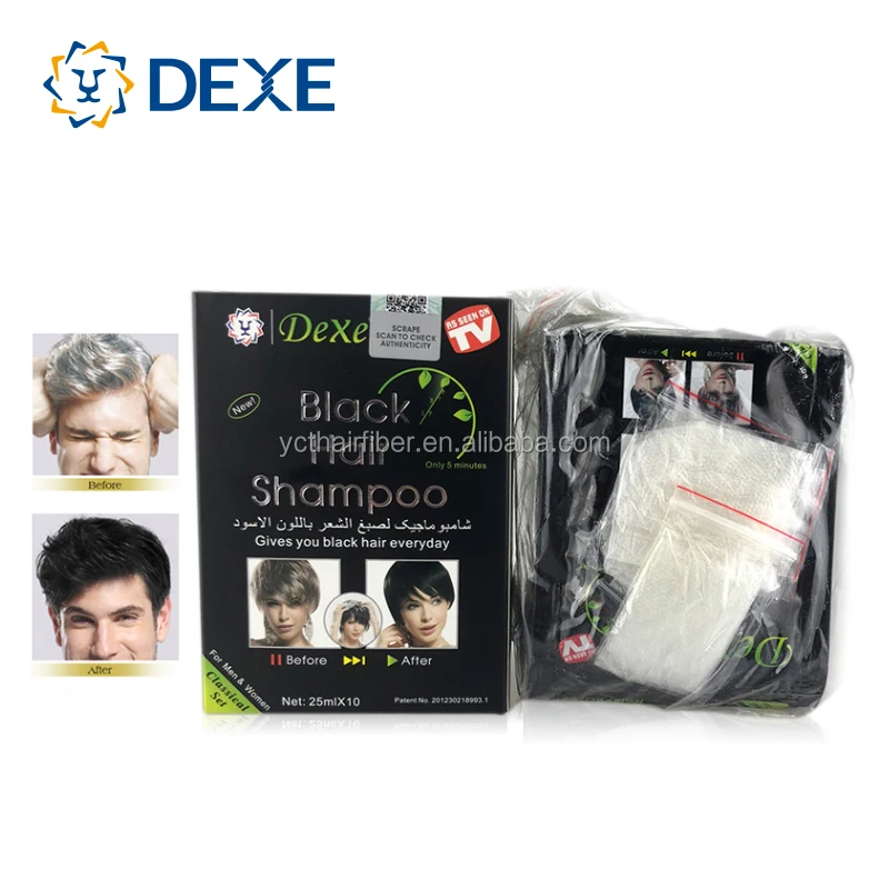 black darkening hair shampoo