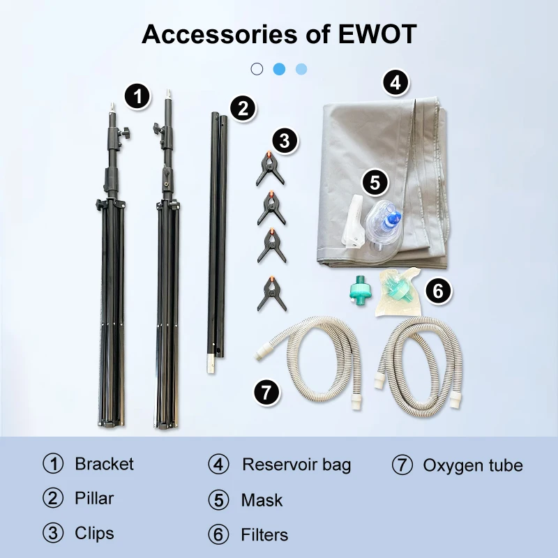 Olive EWOT Equipment 1000l Reservoir Bag Exercise with Oxygene Therapy EWOT Training System with Oxygen Concentrator for Sports