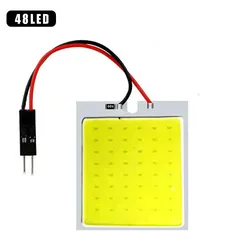 12v White Cob 18 24 36 48SMD Car Interior Led Auto Interior Reading Lamp Bulb Light T10 BA9S Dome Festoon Vehicle Panel Lamp