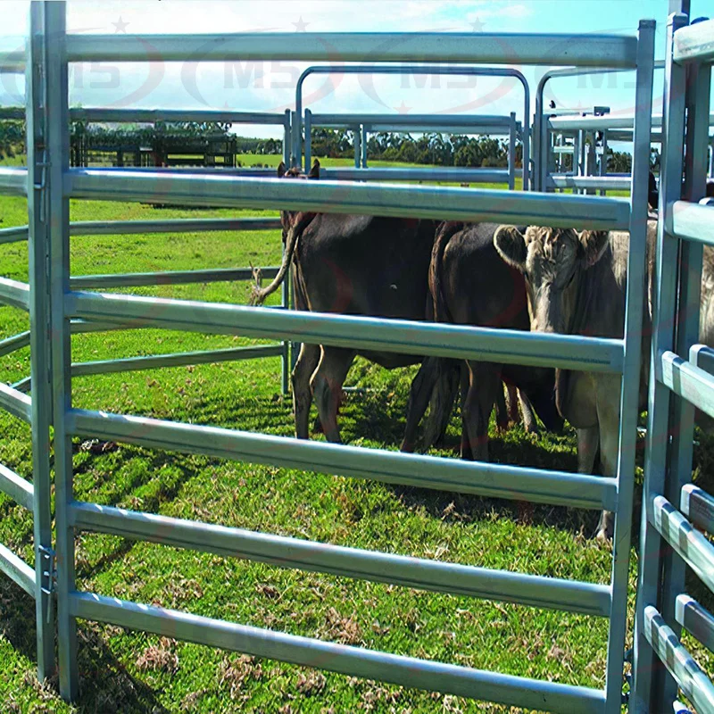 Heavy duty custom size galvanized metal bulk livestock farm cattle corral fence panels