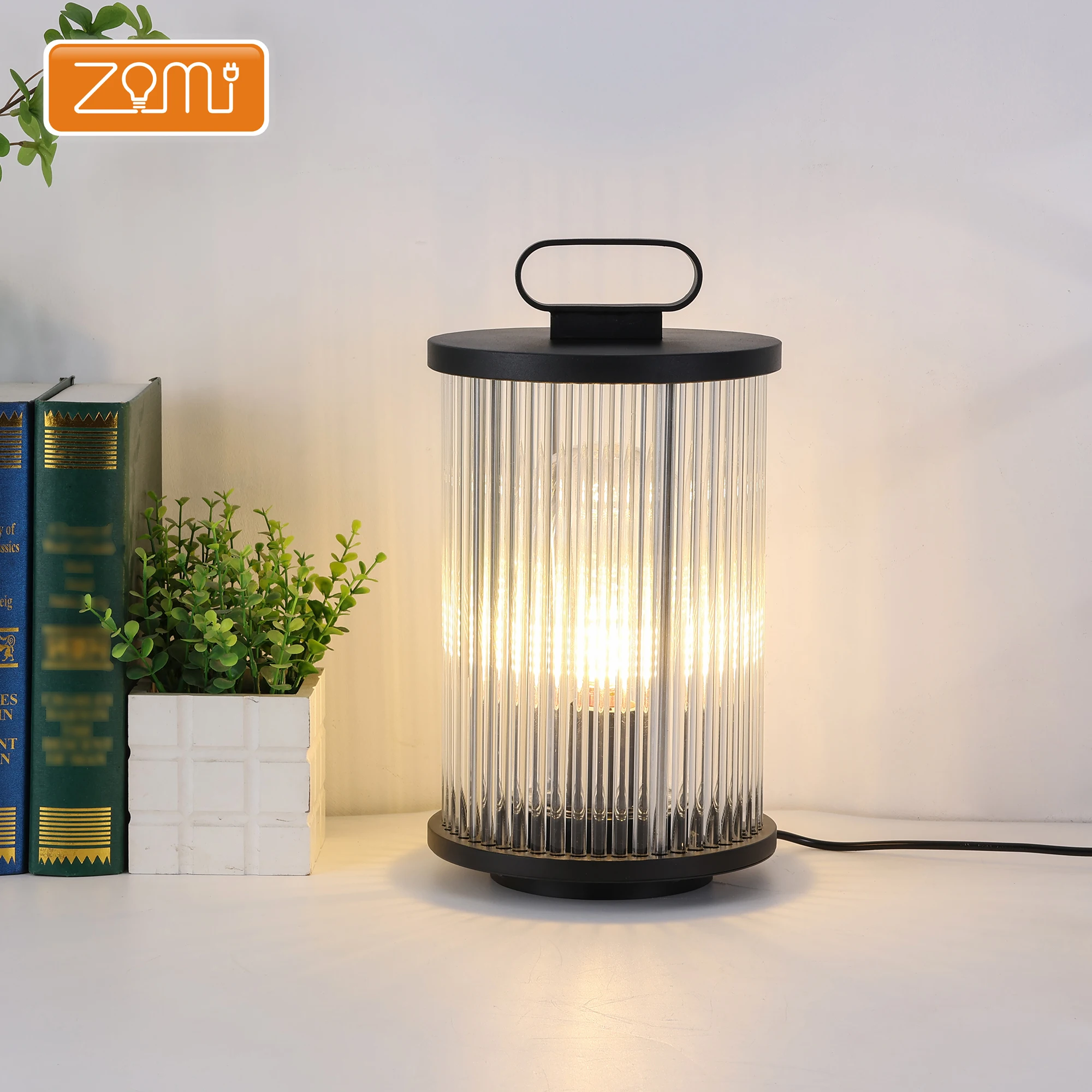 ZOMI New design lawn lights yard standing lamp garden bollard light for villa 5W/12W Stainless steel glass column lawn lamp