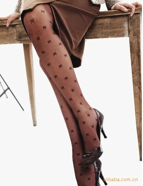 Hot selling new sexy fashion girls silk stocking flower patterns  nylon pantyhose women for stockings