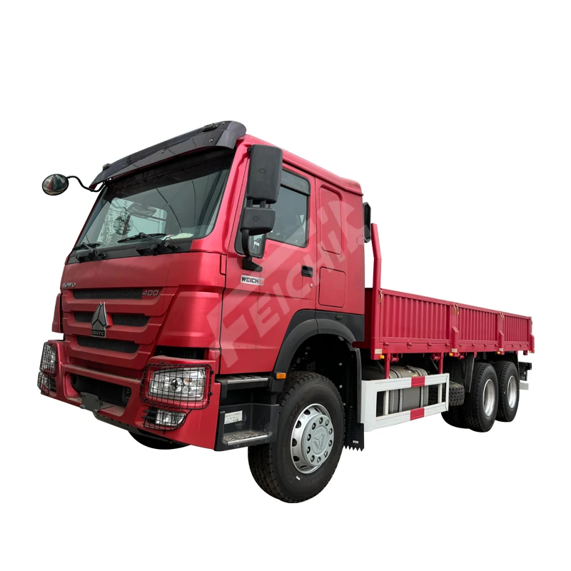 Sinotruk Howo 4x2 6x4 8x4 Dump Truck Red Sinotruk Howo Truck 20 cbm 35 cbm 20 to 50 tonnes Capacity Load Dump Truck for Sale