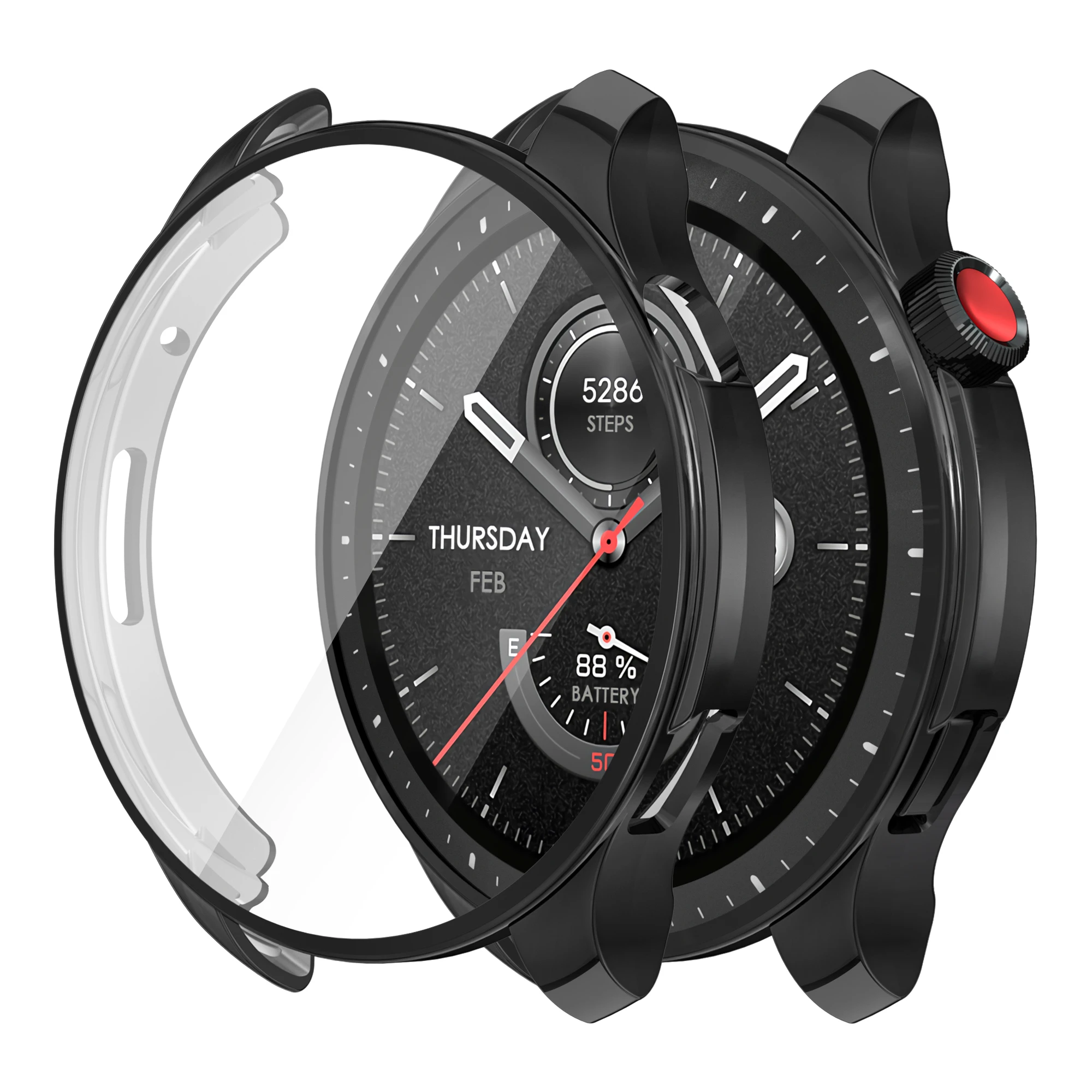 Protective Watch Case Compatible with Amazfit GTR 4 Screen Protector Soft TPU Full Cover for Amazfit GTR 4