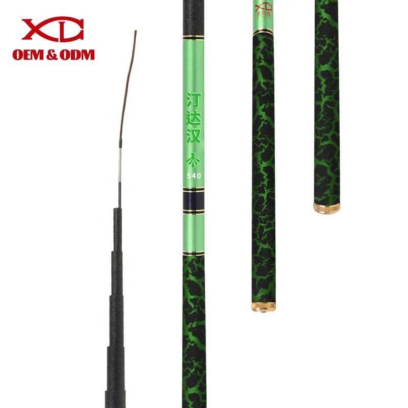 XDL  light carbon fiber 3.6m-8.0m carp outdoor tackle  black  antenna fishing and reel combo full set telescopic fishing rod