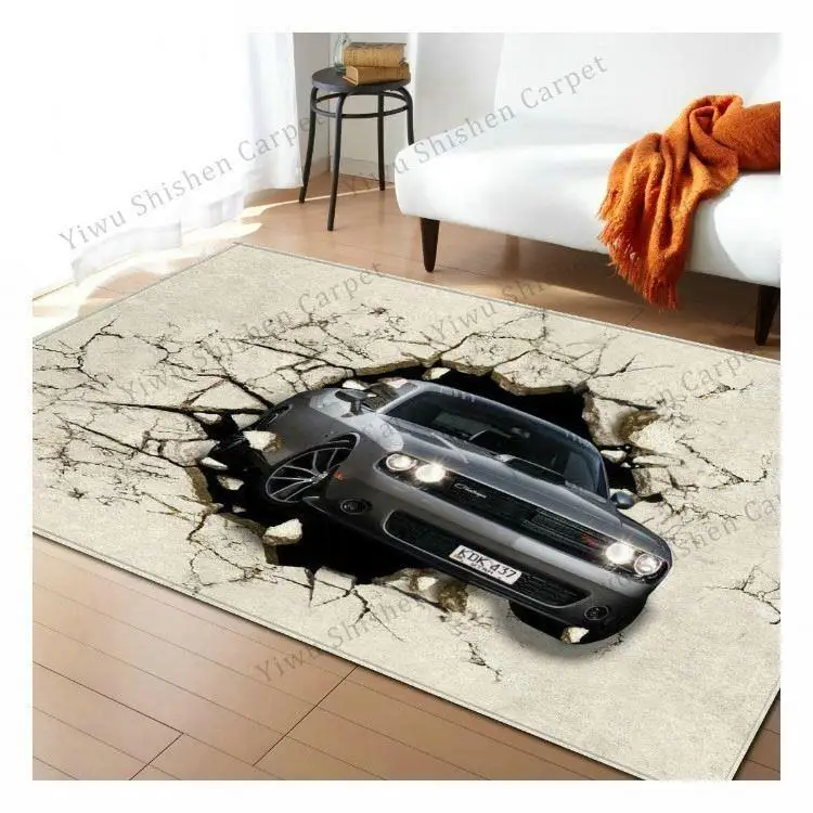 Bedroom Kids Room mat 3d Flannel Floor Carpet Rug