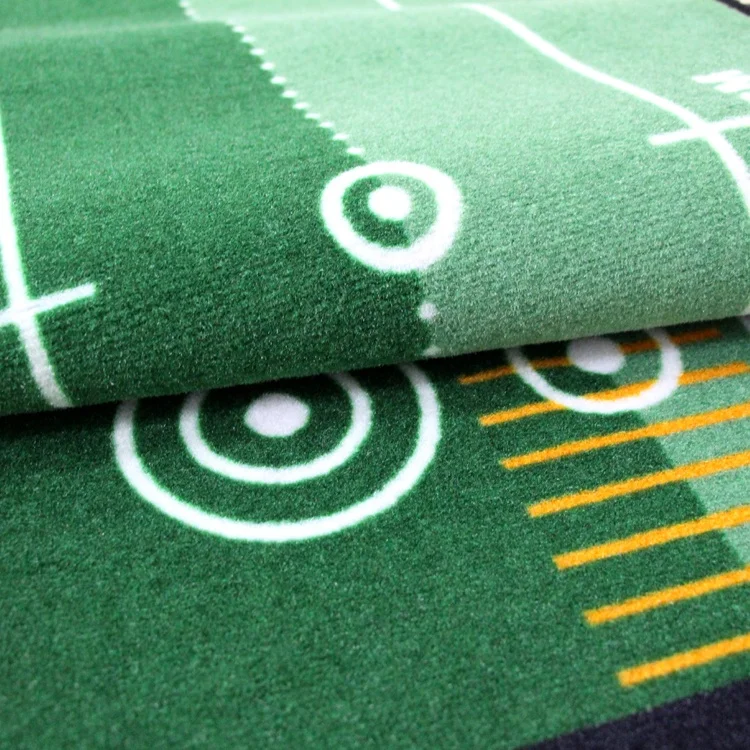 Custom Indoor office home club use rubber backing golf putting mat