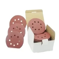 Factory Price 5 Inch 8 Holes Aluminium Oxide Hook and Loop Sandpaper Sanding Discs