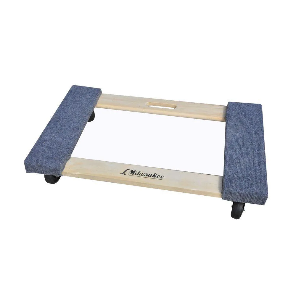 Hot Sale Durable Plastic Tote Hand Trolley Movable Dolly with Wheels