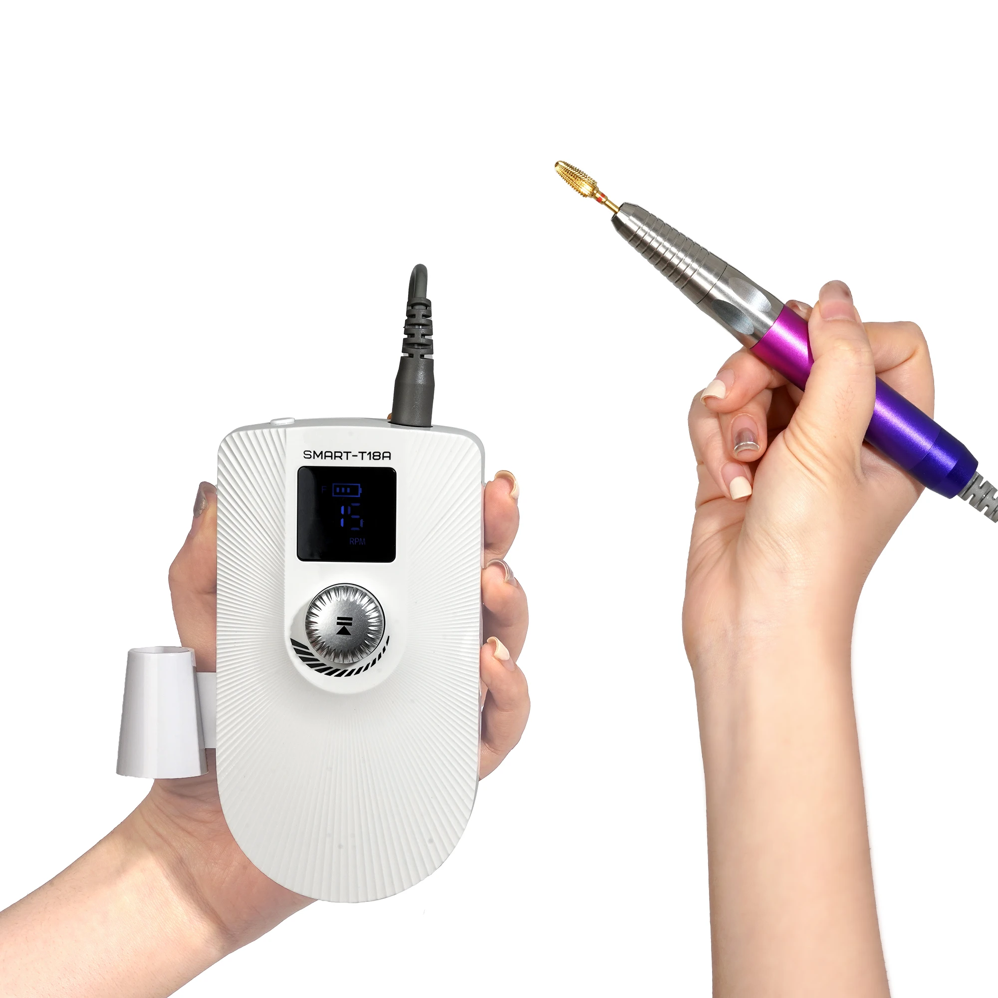 New Professional Brushless Electric Nail Drill Machine High Torque 40000rpm Manicure Tools Low Noise Handle Acrylic Gel Polisher