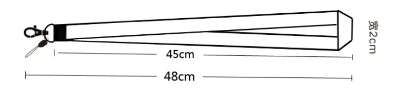 8 Designs Wholesale Anime Jiraiya lanyard for Mobile Phone Cartoon Double Side Thermal Transfer printing customised lanyard