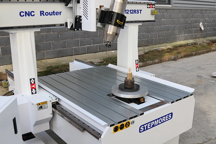 5 axis cnc router machine swing head 1200X1200MM furniture Carving Machine side hole 3D CNC Wood cutting