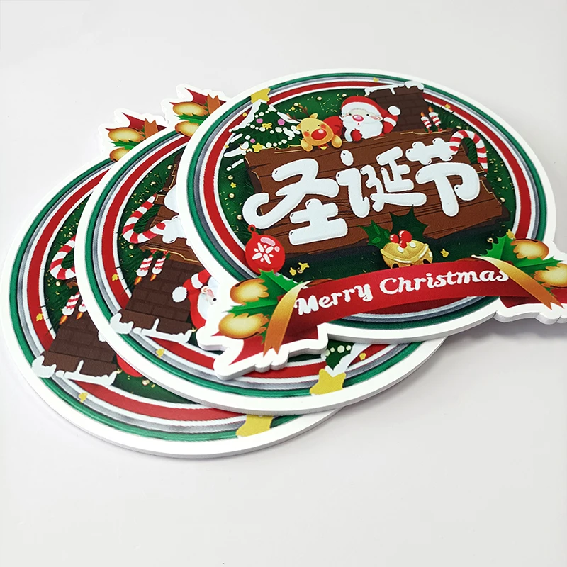 Customized Die Cut Double Sides pvc Photo Booth Props