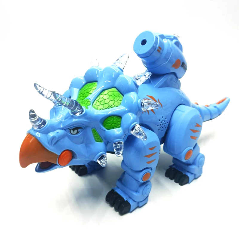 New Electric Crawling Launch Soft Bullet Battle Dragon Shooting Toys with Sound Light up Dinosaur Toy