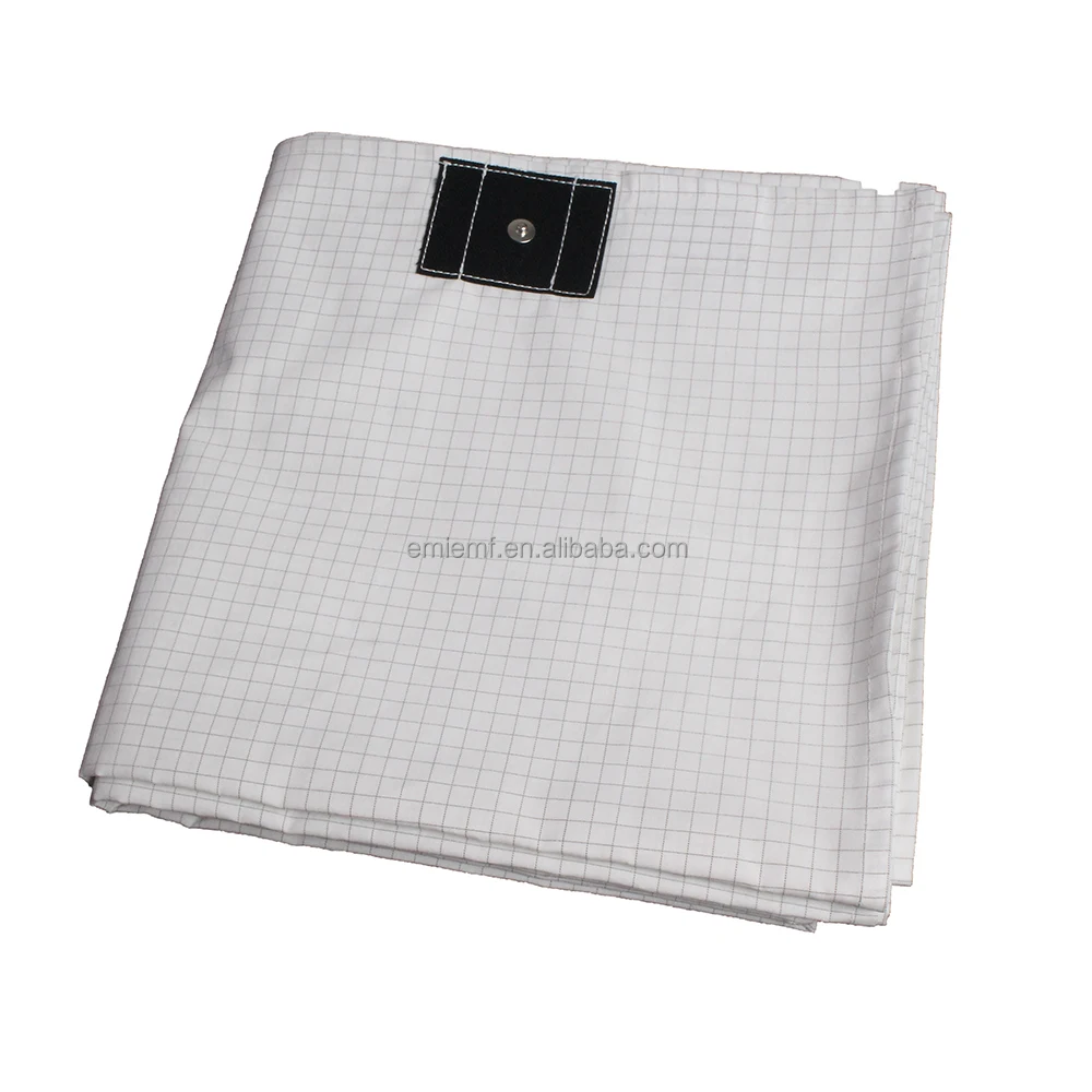 ESD GROUNDING Grounding Fitted Sheet Oem 10% Silver with Grounding Cord