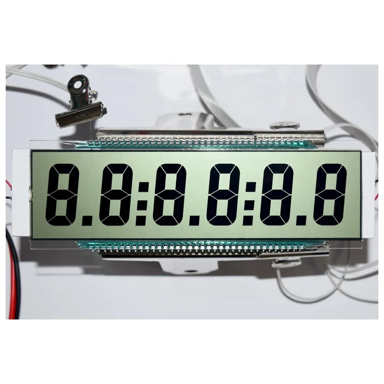 Дозирующий насос ЖК-стекло панели 7-сегментный 56 66 70 Pin 6-значный ЖК-дисплей для топливораздаточной