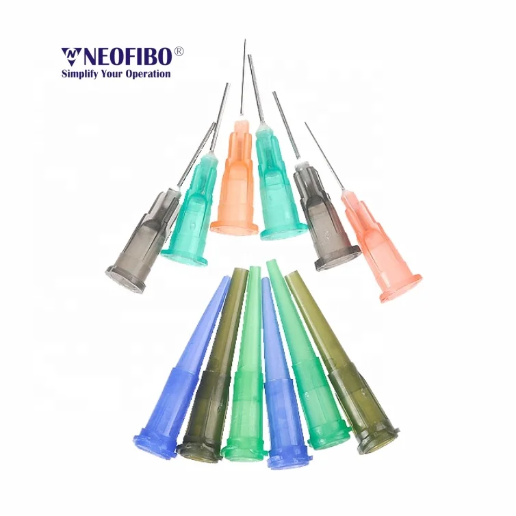 Neofibo P-20G-43mm Epoxy Resin Blunt Dispense Tips Luer Lock Dispensing Needles for glue dispensing machines