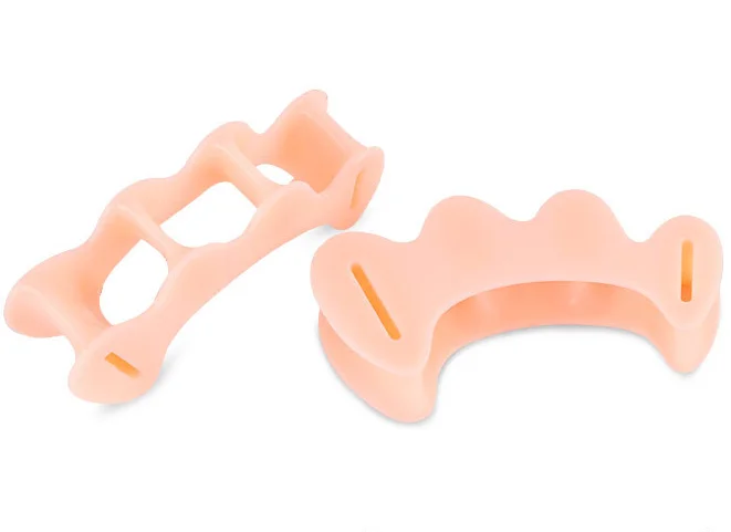 Gel Toe Separator three hole Foot Care Product Medical orthotic Gel Bunion Toe Stretcher Separator