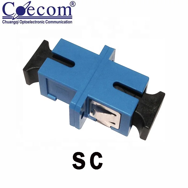 Overhead FTTH SC Adapter Single Mode SC Optical Fiber Adapter Outdoor SC Fiber Optic Adapter for Splice Patch Panel