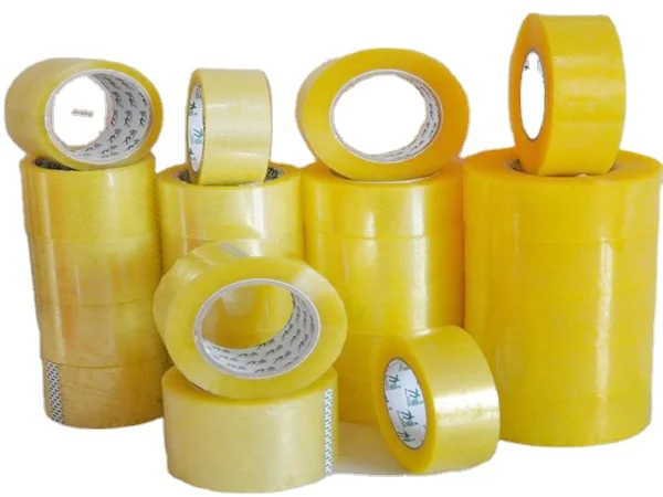 Waterproof Adhesive BOPP Gum Tape 5m Transparent Carton Packing Tape with Printed Logo China Offered Rubber Carton Package Box