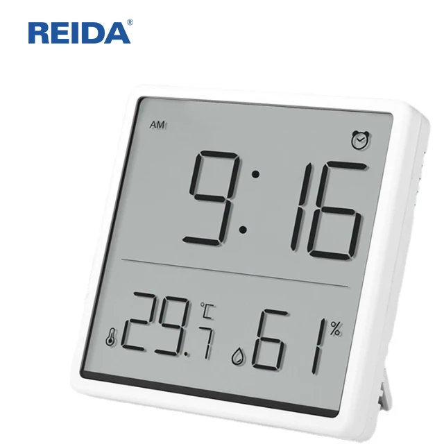 Household thermometer and hygrometer alarm clock simple LCD electronic clock baby room