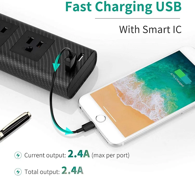 Electrical supplies unique tabletop usb power strip extension black 3 outlet power strip