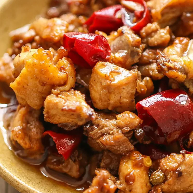 Delicious Shuanghui Quality instant food pre-made dish cooked food cutlets chicken with hot pepper