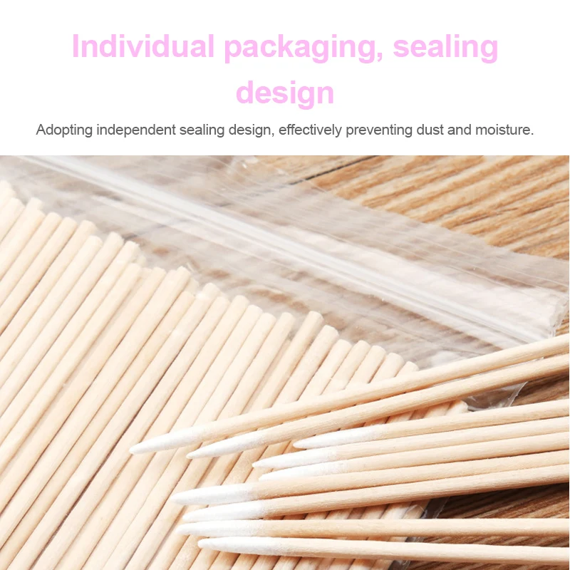 Pointed cotton swab Tattoo Wipe cream eyebrow Micro blog permanent makeup aftercare Embroidered cotton swab