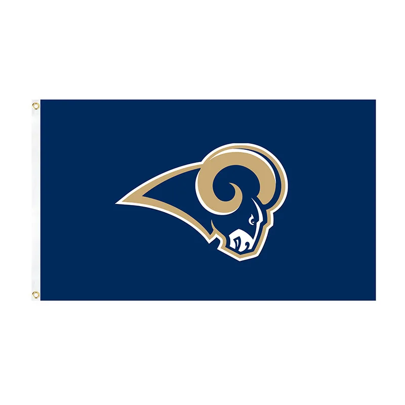 Оптовая продажа, товары для вечеринок, 90*150 см, дисплей, флаг команды NFL, флаг команды Лос-Анджелеса, флаг команды по регби