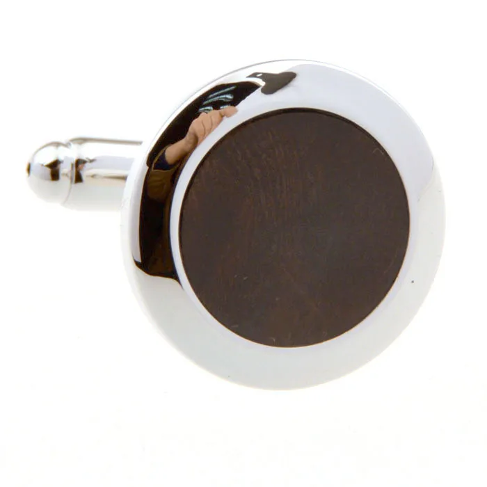 China Professional Manufacturer Luxury Brand Name Logo Wood Cufflinks for men wholesale wooden cufflink box